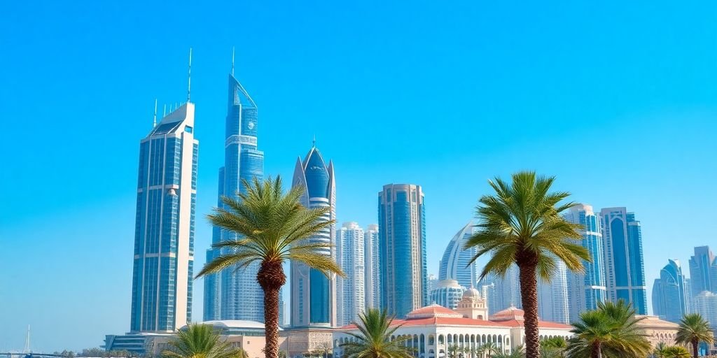 UAE cityscape with diverse buildings