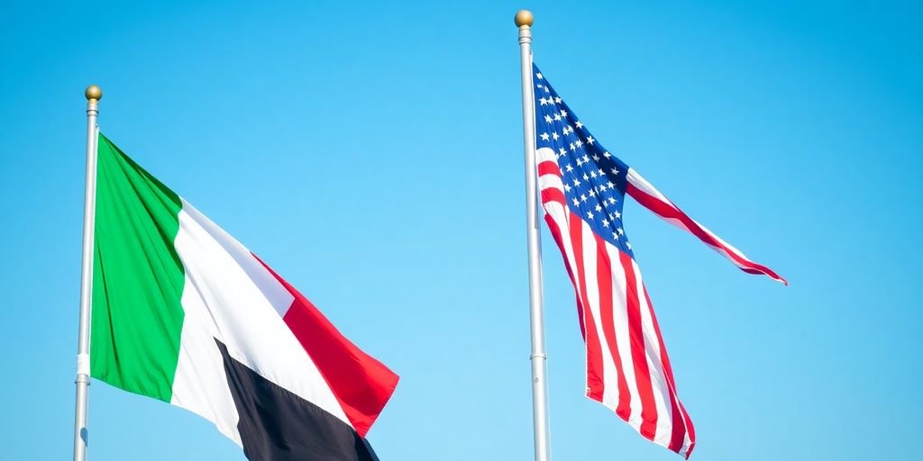 UAE and US flags together