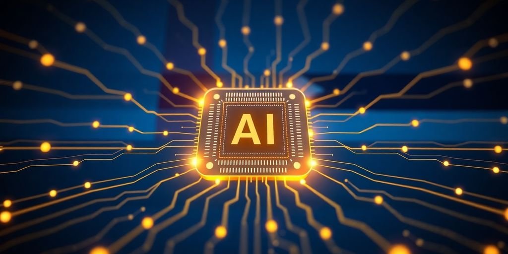 AI Chip and UAE Flag